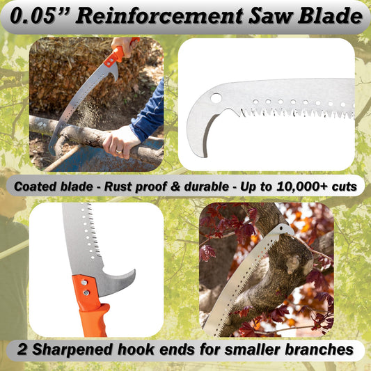 Paratis Pruning Saw non-slip PVC handle grip close-up