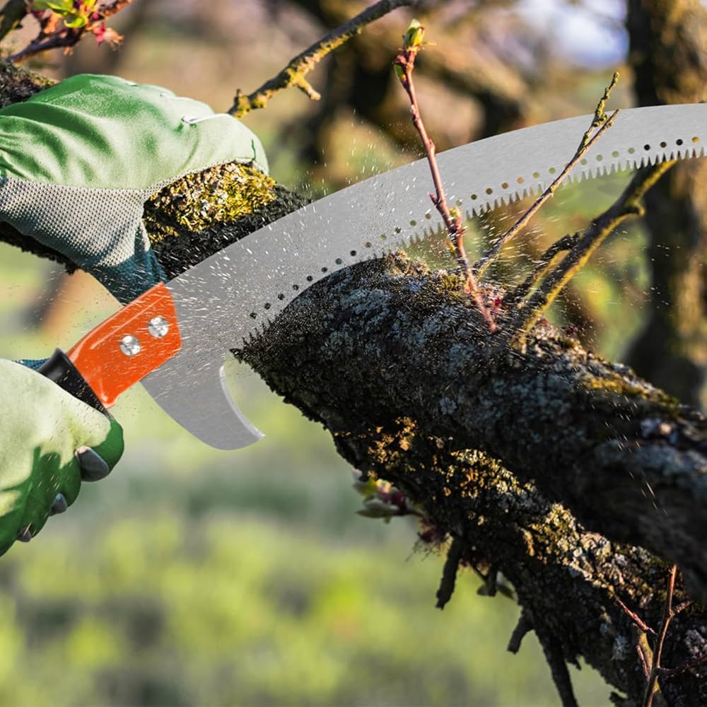 Paratis Pruning Saw in use cutting a tree branch